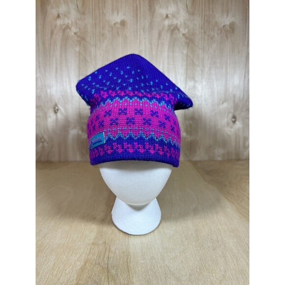 Columbia Accessories - Columbia Unisex Wool Blend Hat Purple, Pink, Blue Ski Winter Cap RN 69724